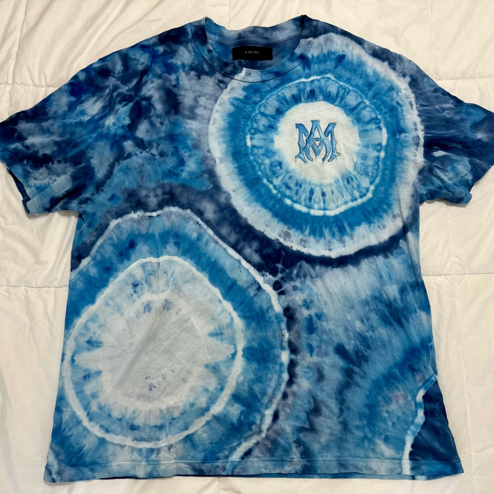 Amiri tie dye watercolor MA t-shirt